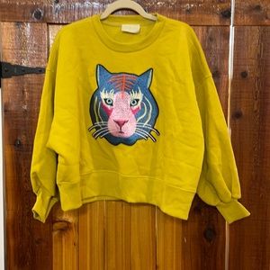 Judith March Tiger Sweatshirt New M